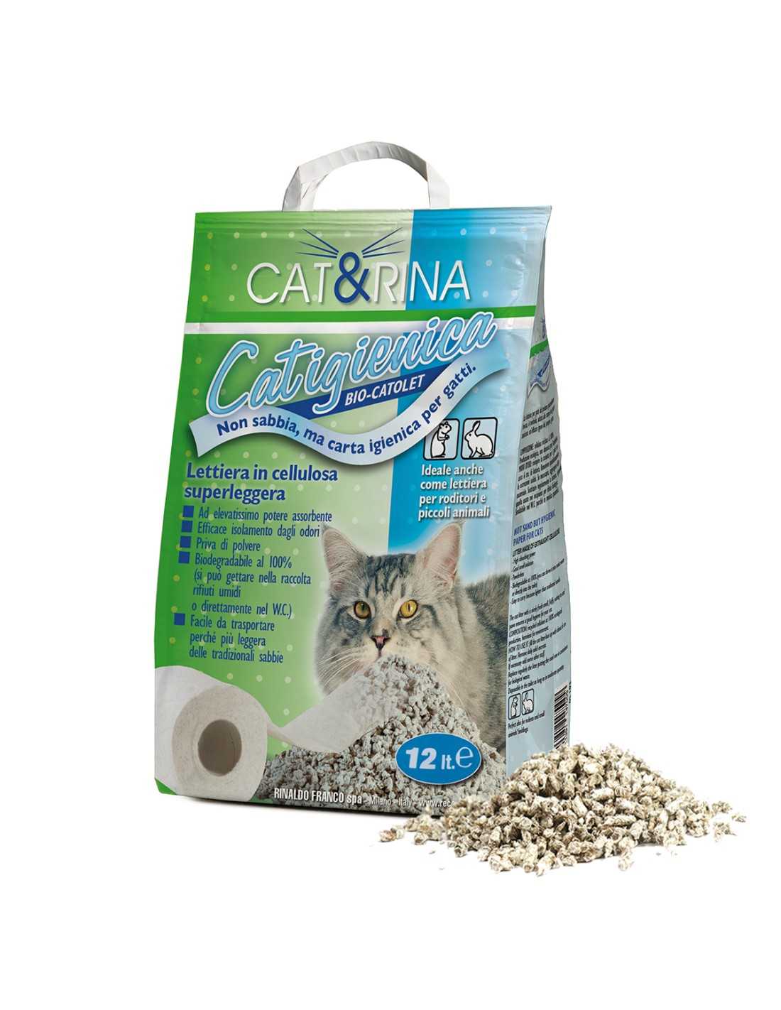 Lettiera per gatti in carta riciclata 12 l