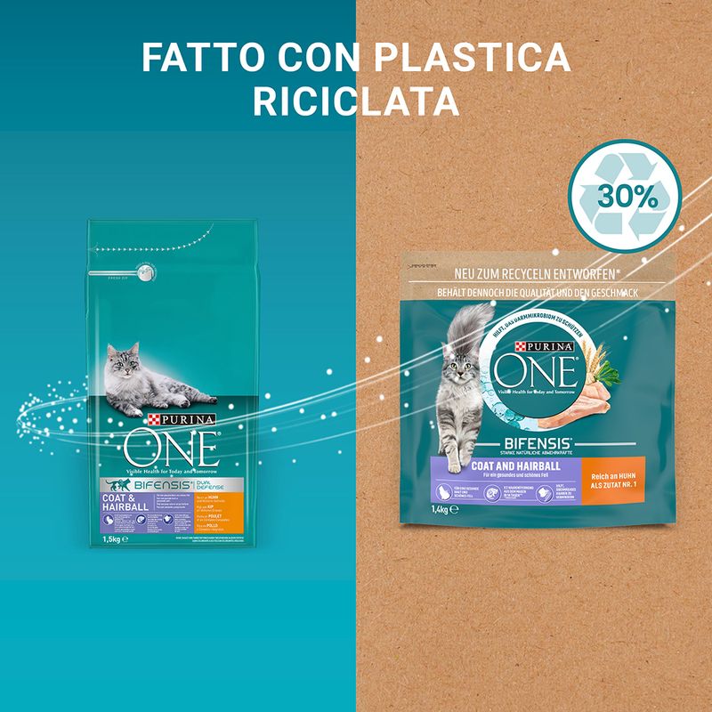 PURINA ONE Coat & Hairball Crocchette per gatti