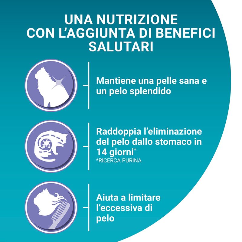 PURINA ONE Coat & Hairball Crocchette per gatti