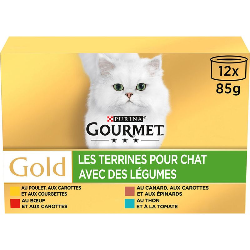 Gourmet Gold Paté 24 x 85 g Umido per gatto con Verdure