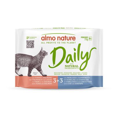 Almo Nature Daily 12 x 70 g Alimento umido per gatto