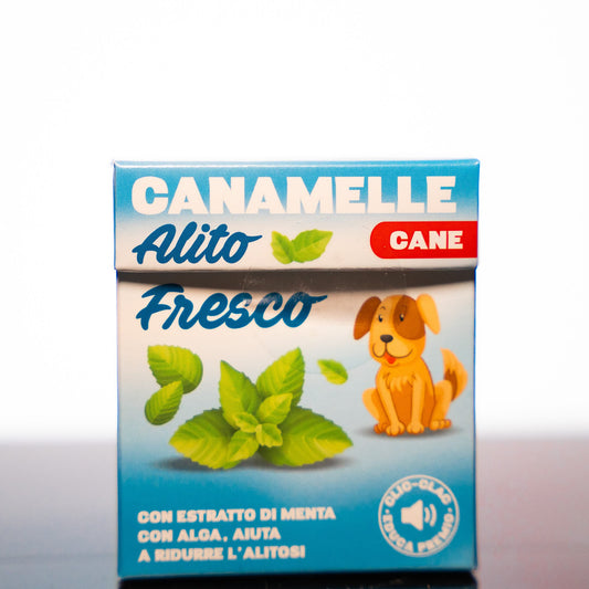 Canamelle Alito Fresco per Cani 35g – Snack Naturale alla Menta-0