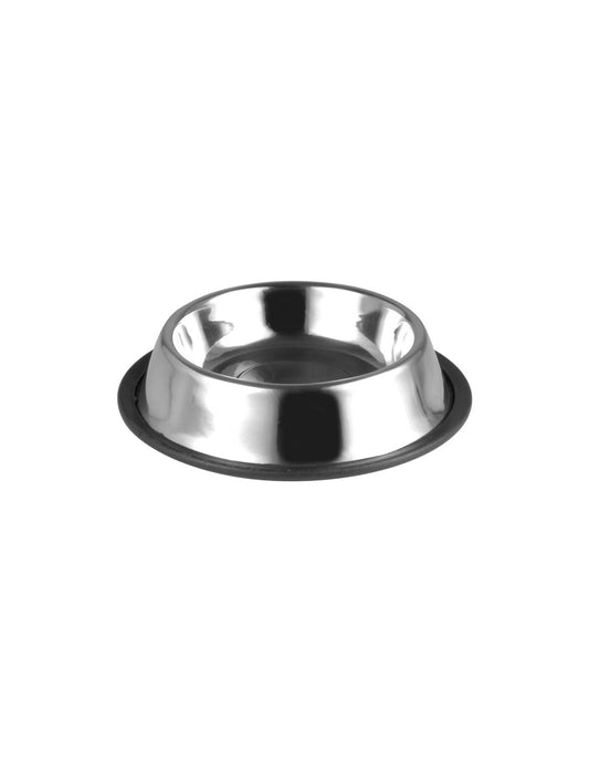 Ciotola in acciaio inox con base gommata antiscivolo