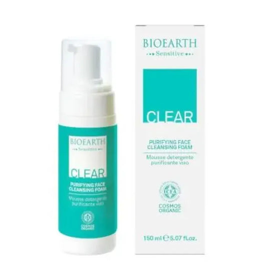 Clear – Mousse detergente purificante viso Bioearth