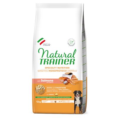 Natural Trainer Sensitive No Gluten Adult Medium/Maxi Monoproteico Salmone