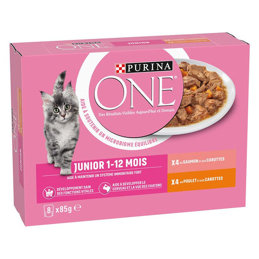 PURINA ONE Junior 8 x 85 g Umido per gatto