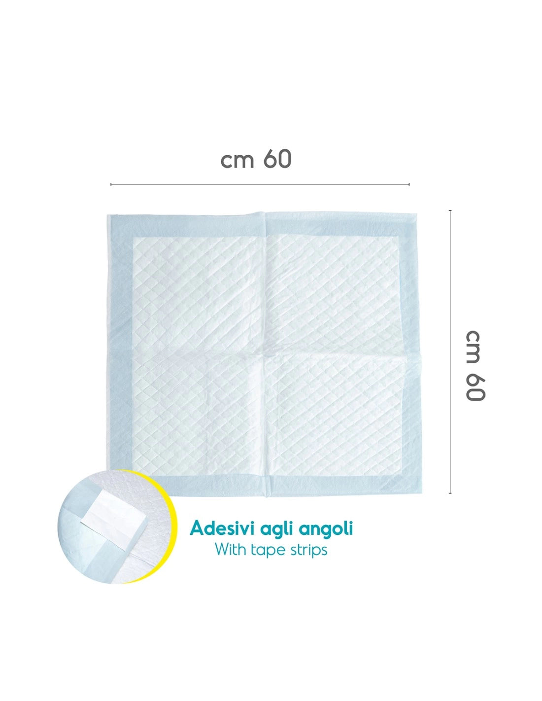 Tappetini assorbenti per Cani 60 x 60 cm
