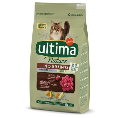 Ultima Nature No Grain Sterilized Manzo Crocchette per gatti